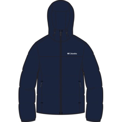 Columbia Winterjacke Puffect mit Kapuze (Thermarator Isolierung, wasserdicht) navyblau Herren